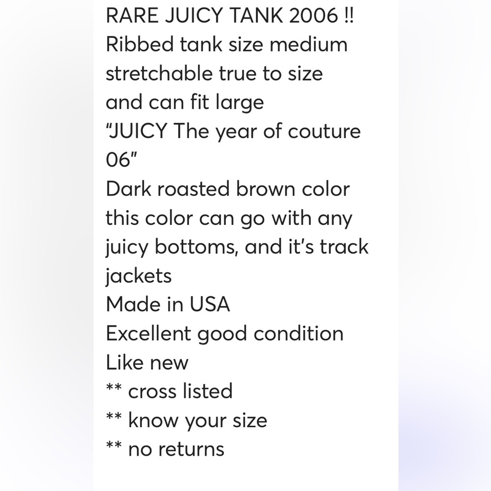 JUICY COUTURE Y2K RARE TOP - Picture 7 of 7